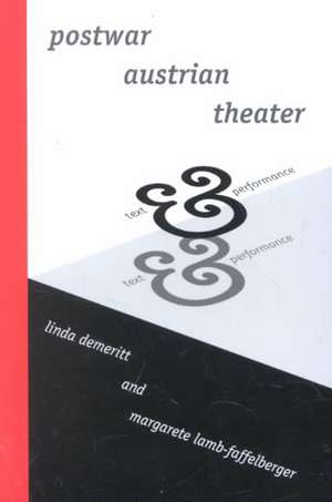 Postwar Austrian Theater de Linda DeMeritt