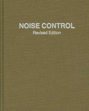 Noise Control de Charles E. Wilson