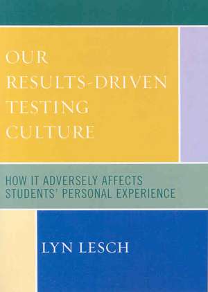 Our Results-Driven, Testing Culture de Lyn Lesch