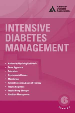 Intensive Diabetes Management de Howard A Wolpert