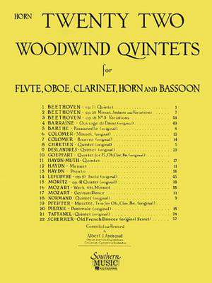 22 Woodwind Quintets - New Edition de Albert Andraud