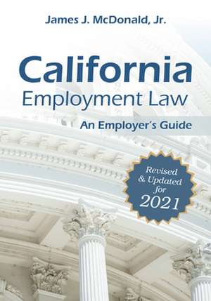 California Employment Law de James J McDonald