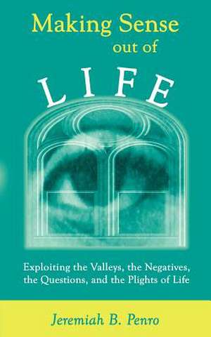 Making Sense Out of Life: Exploiting the Valleys, the Negatives, the Questions, and the Plights of Life de Jeremiah B. Penro