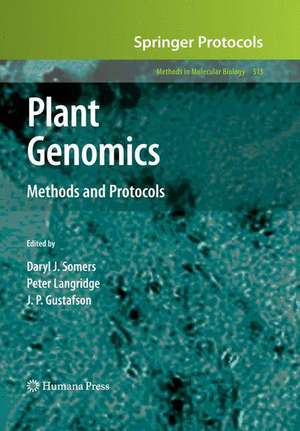 Plant Genomics: Methods and Protocols de Daryl J. Somers