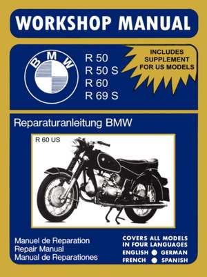 BMW Motorcycles Workshop Manual R50 R50s R60 R69s de Floyd Clymer