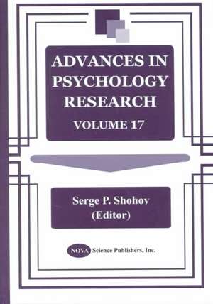 Advances in Psychology Research