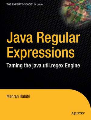 Java Regular Expressions: Taming the java.util.regex Engine de Mehran Habibi