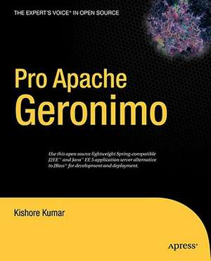 Pro Apache Geronimo de Kishore Kumar