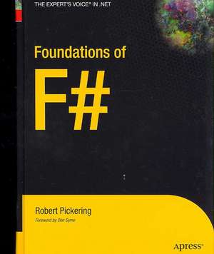 Foundations of F# de Robert Pickering