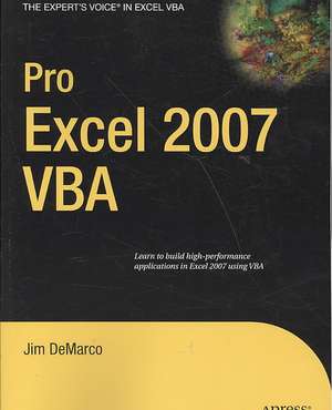 Pro Excel 2007 VBA de Jim DeMarco