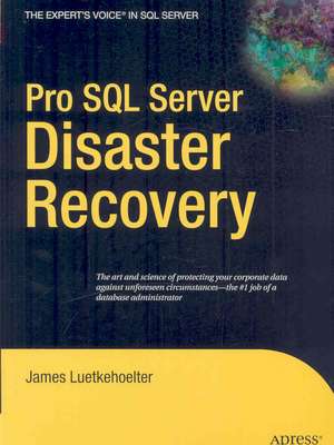 Pro SQL Server Disaster Recovery de James Luetkehoelter