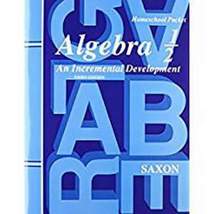 Saxon Algebra 1/2 Answer Key & Tests Third Edition: An Incremental Development de Saxon