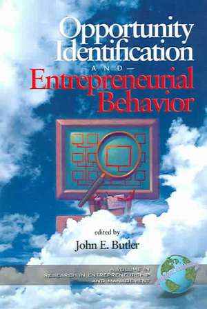 Opportunity Identification and Entrepreneurial Behavior (PB) de John E. Butler