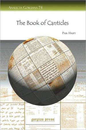 Haupt, P: The Book of Canticles de Paul Haupt