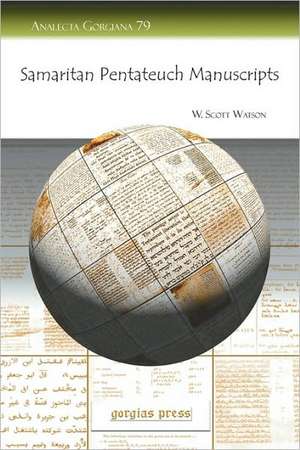 Samaritan Pentateuch Manuscripts de W. (William) Watson