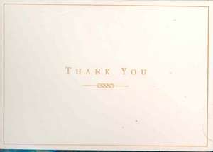 Gold/Cream: Thank You de Peter Pauper Press Editors