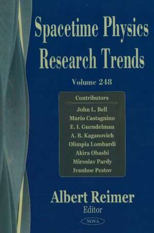 Spacetime Physics Research Trends de Albert Reimer