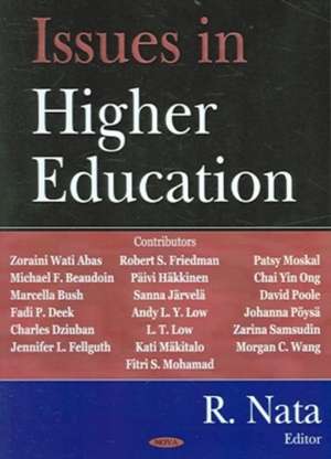 Issues in Higher Education de R. Nata