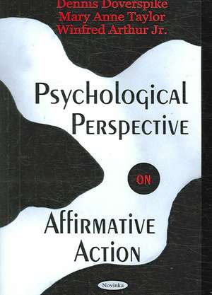 Psychological Perspective on Affirmative Action de Dennis Doverspike