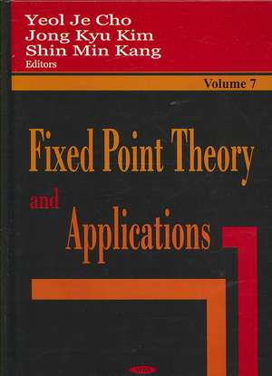 Fixed Point Theory and Applications de Yeol Je Cho