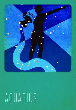 Aquarius Silk Screened Greeting Card de Paul Dubosclard