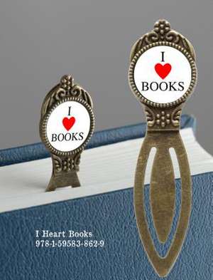 I Heart Books Bookmarks, Pack of 4 de The Enthusiast