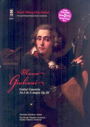 Giuliani - Guitar Concerto No. 1 in a Major, Op. 30 Book/Online Audio [With 2 CDs] de Mauro Giuliani