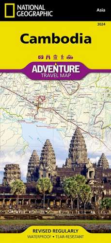 Cambodia Map de National Geographic Maps