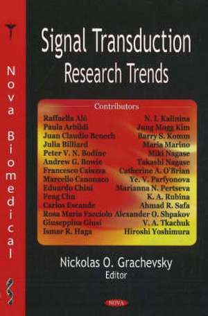 Signal Transduction Research Trends de Niockolas O. Grachevsky