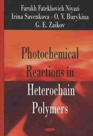 Photochemical Reactions in Heterochain Polymers de Farukh Fatekhovich Niyazi