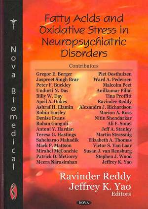 Fatty Acids and Oxidative Stress in Neuropsychiatric Disorders de Ravinder D., MD Reddy