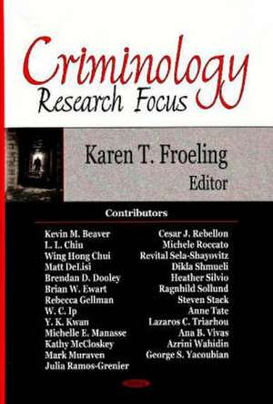 Criminology de Karen T. Froeling