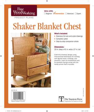 Fine Woodworking's Shaker Blanket Chest Plan de Editors of Fine Woodworking