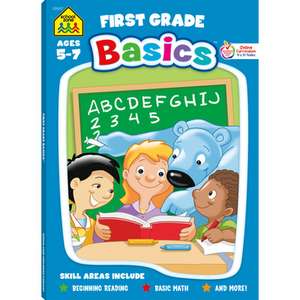 School Zone First Grade Basics 96-Page Workbook de School Zone