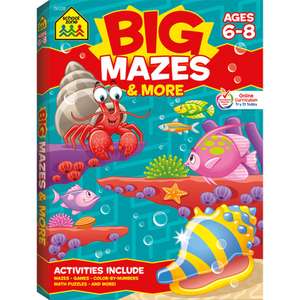 School Zone Big Mazes & More Workbook de School Zone