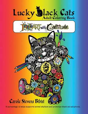 Lucky Black Cats Adult Coloring Book de Carole Stevens Bibisi