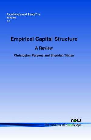 Empirical Capital Structure de Christopher Parson