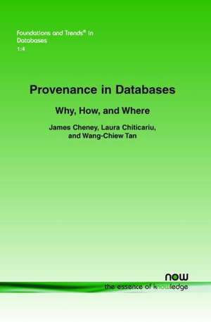 Provenance in Databases: Research Opportunities in Marketing de James Cheney