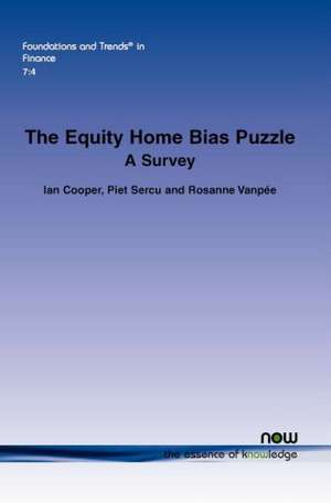 The Equity Home Bias Puzzle: A Survey de Ian Cooper