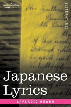 Japanese Lyrics de Lafcadio Hearn