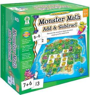 Monster Math Add and Subtract de Karen Seberg