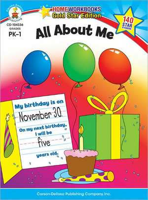 All about Me Grades PK-1 de Carson-Dellosa