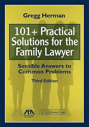 101+ Practical Solutions for the Family Lawyer: Sensible Answers to Common Problems [With CDROM] de Gregg Herman