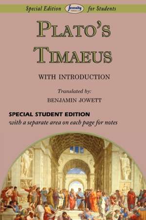 Timaeus (Special Edition for Students) de Plato