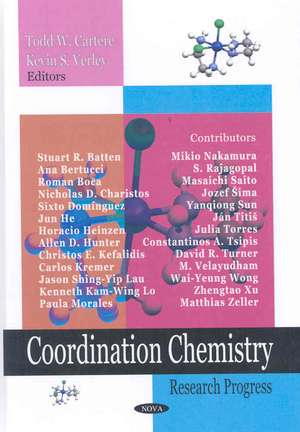 Coordination Chemistry Research Progress de Arunachalam Lakshmanan