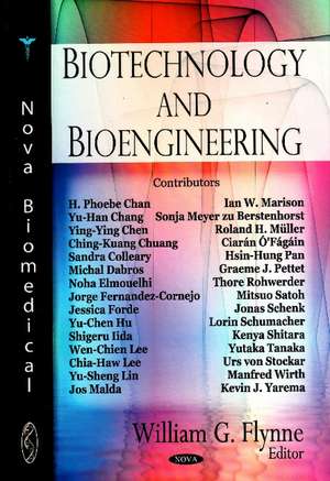 Biotechnology & Bioengineering de William G Flynne