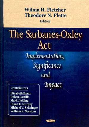 Sarbanes-Oxley Act de Wilma H. Fletcher