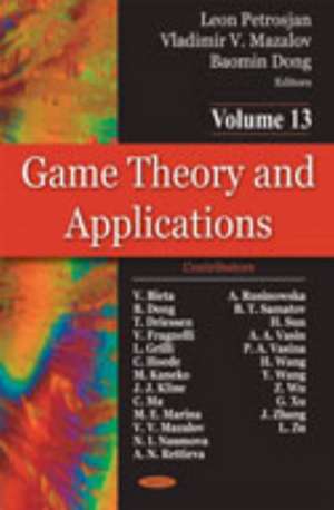 Game Theory and Applications de Leon Petrosjan