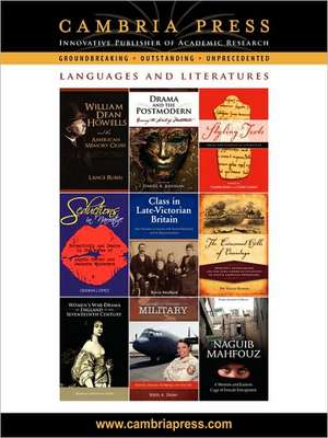 Cambria Press Languages and Literatures Catalog de Press Cambria Press