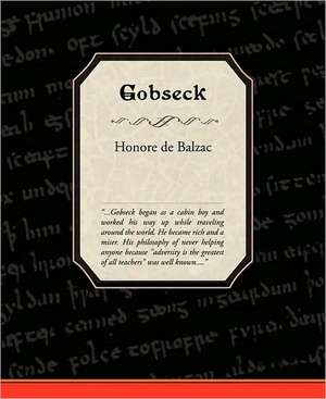 Gobseck de Honore de Balzac